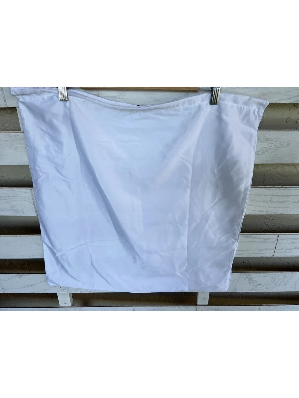 Michael Kors Large 18.5X18” Logo White Satin Drawstring Cover Dust Bag.